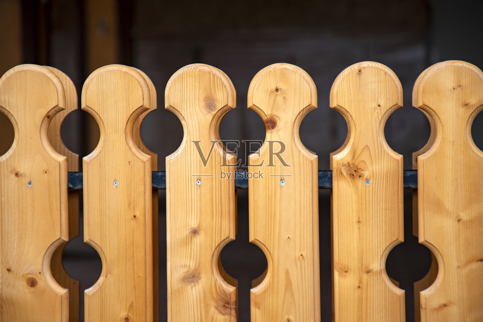 木制花园围栏照片摄影图片