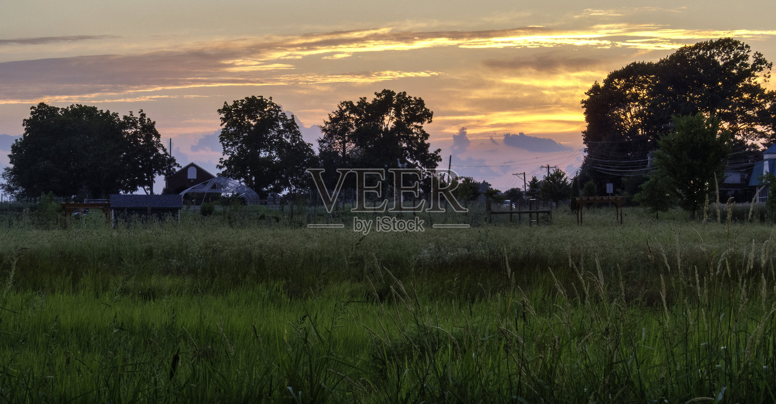 诺里斯敦农场公园日落照片摄影图片