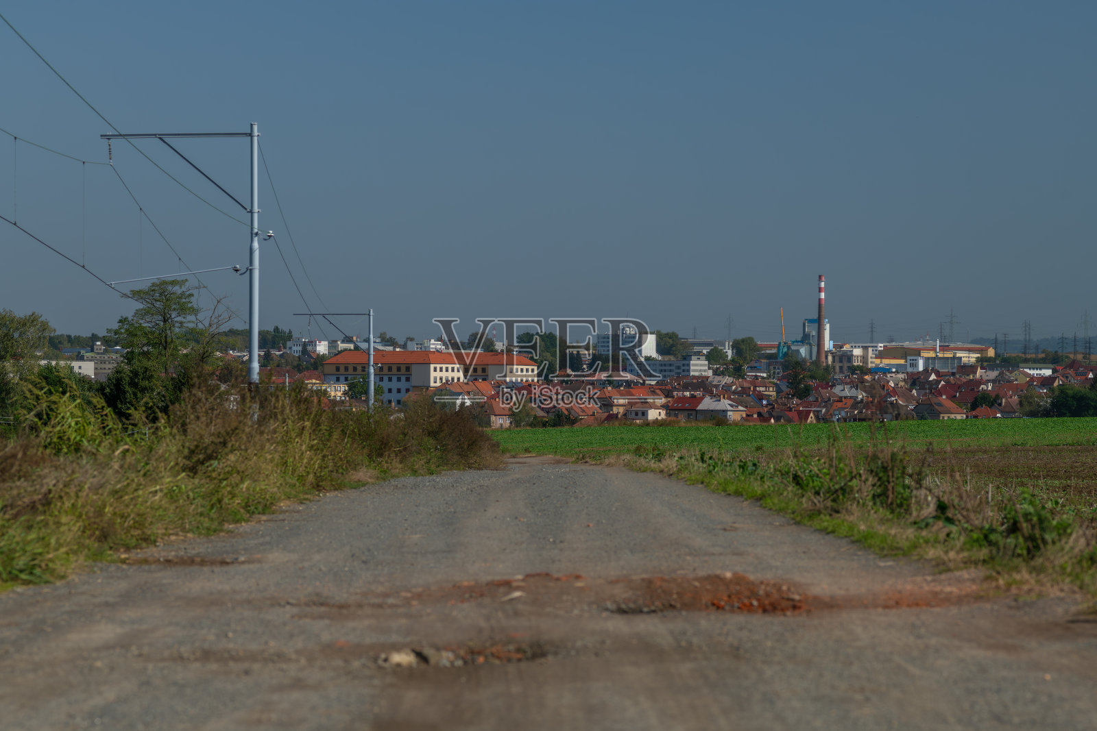 塔博尔镇附近的绿色田野景观 2024年9月18日照片摄影图片