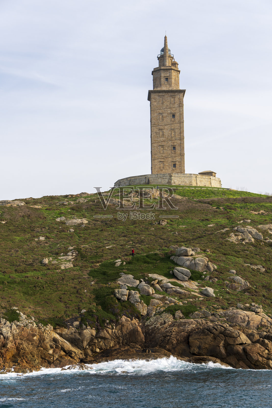 赫库勒斯塔灯塔，西班牙加利西亚阿科鲁尼亚照片摄影图片
