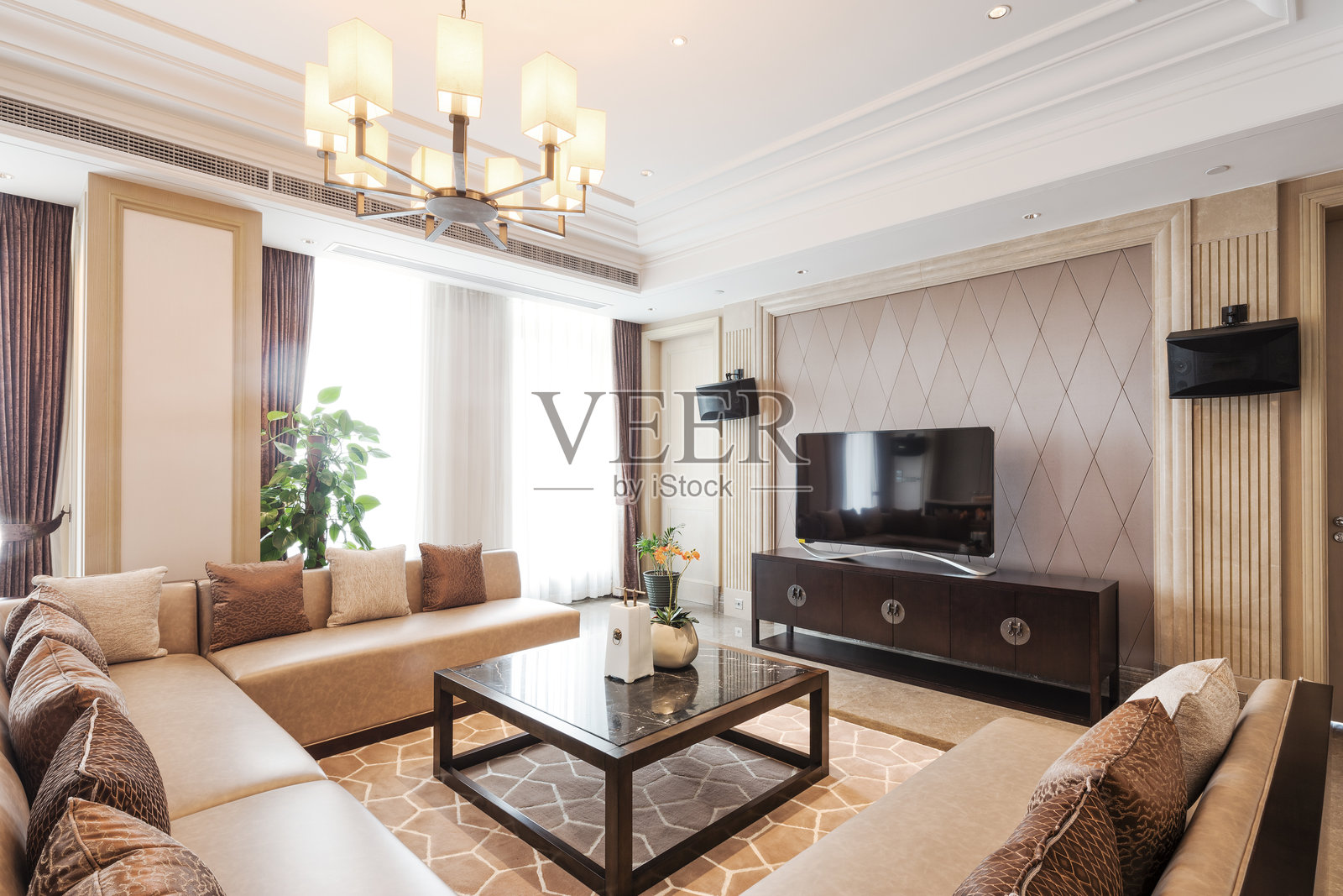 现代奢华客厅照片摄影图片