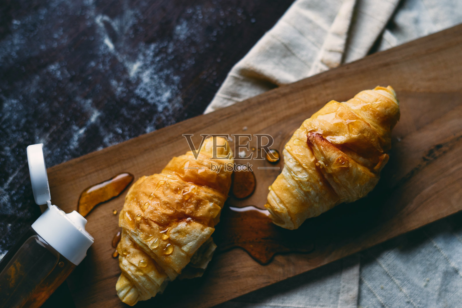 高角度视图的托盘食物照片摄影图片