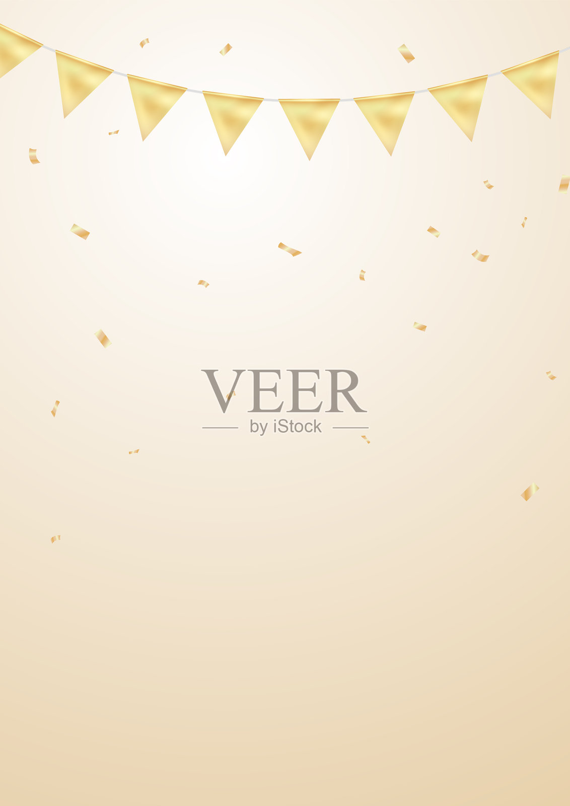 庆祝活动的派对旗帜背景矢量插图插画图片素材