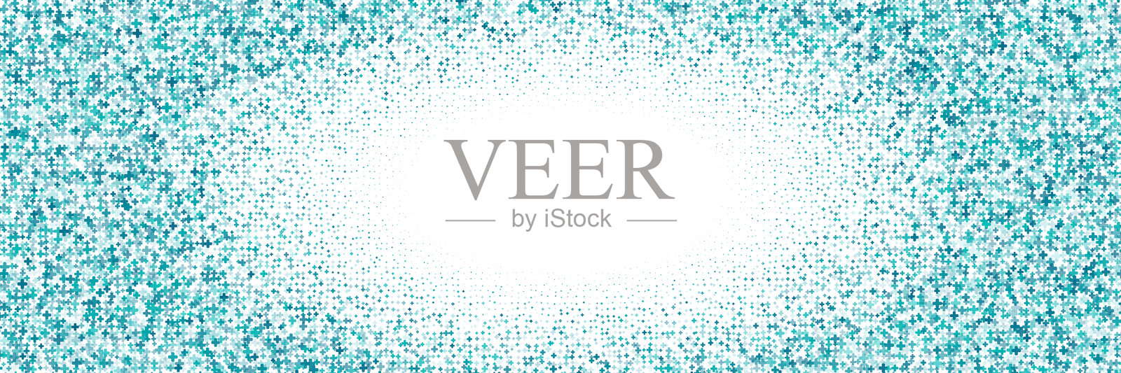 蓝白色椭圆放射渐变背景，带有医疗加号图案插画图片素材