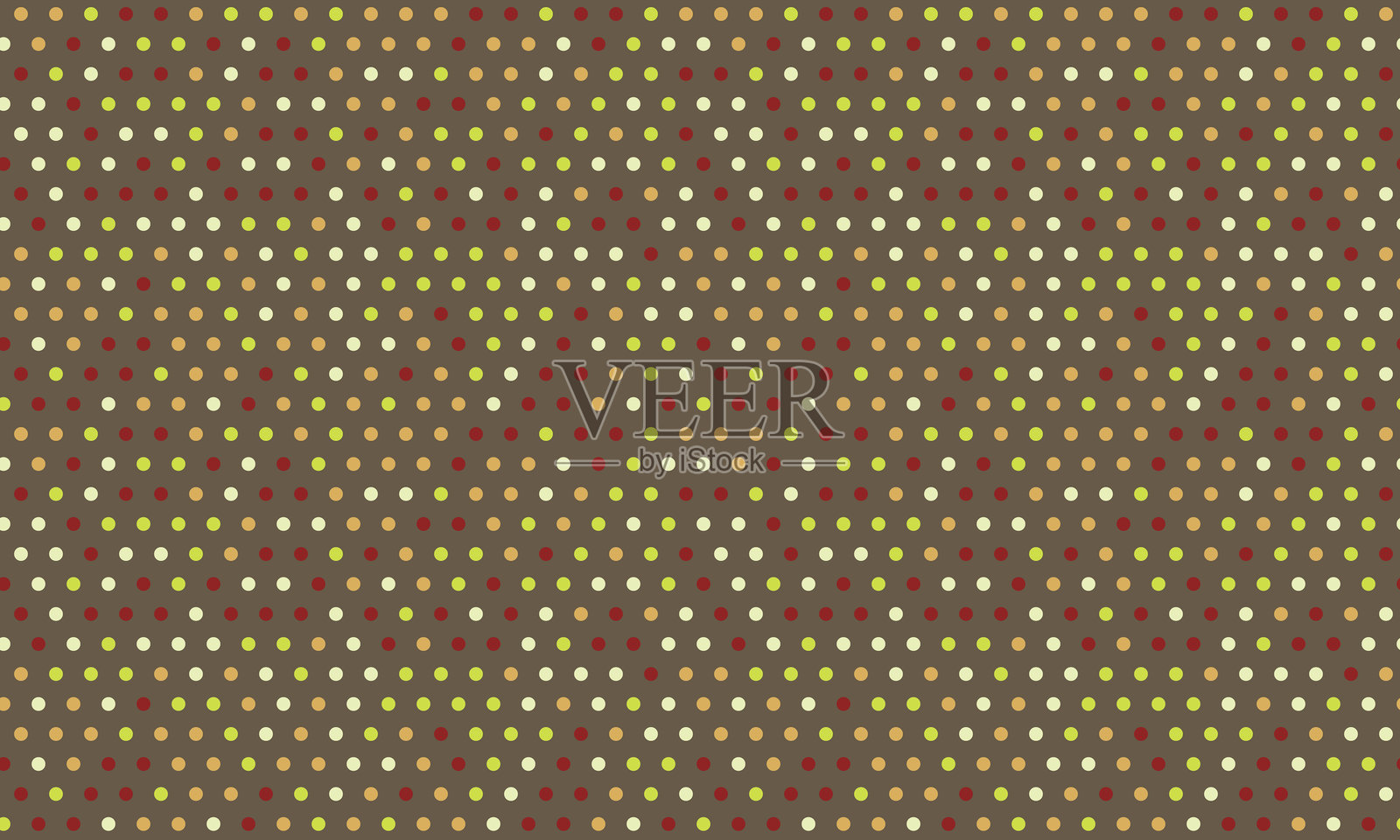 几何波尔卡圆点图案，色彩斑斓，完美适用于无缝壁纸、纺织印花和带有抽象风格的现代海报背景。插画图片素材