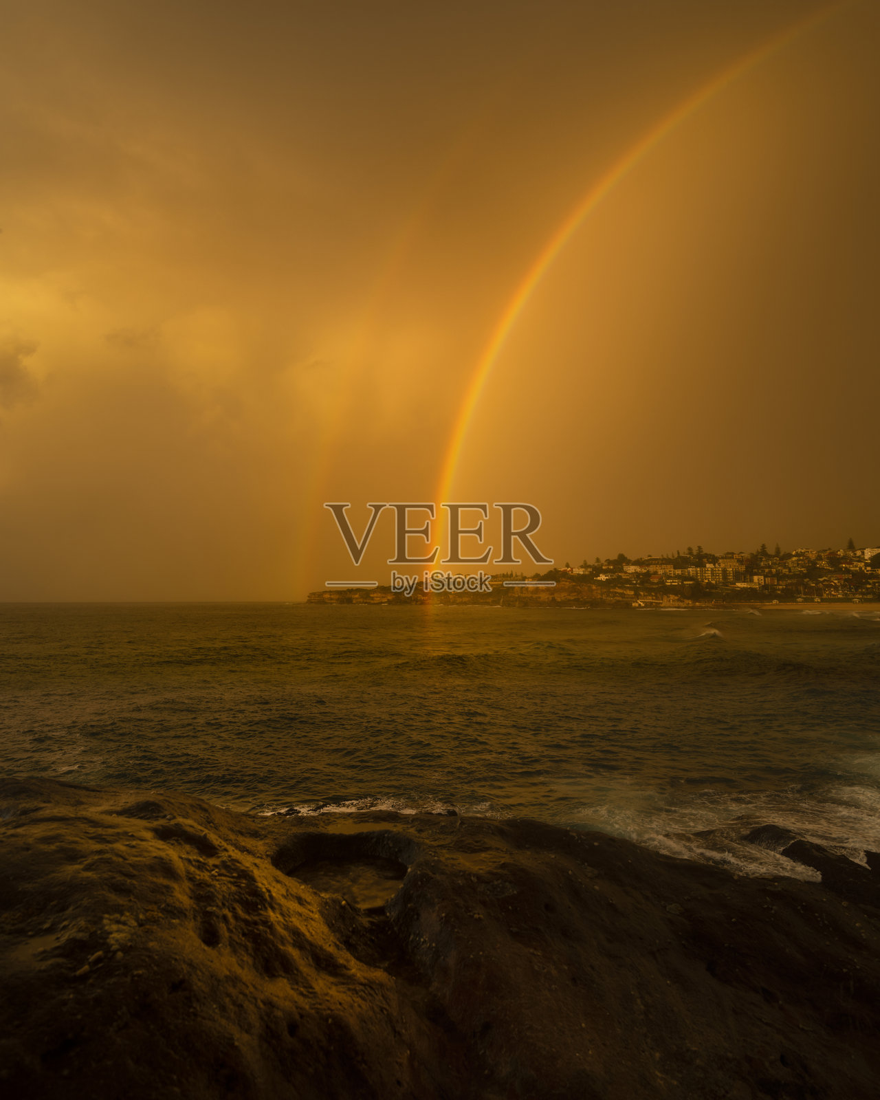 金色布朗特彩虹照片摄影图片