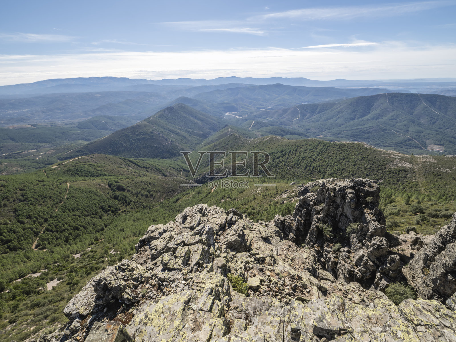 西班牙萨拉曼卡的弗朗西亚山脉风景照片摄影图片