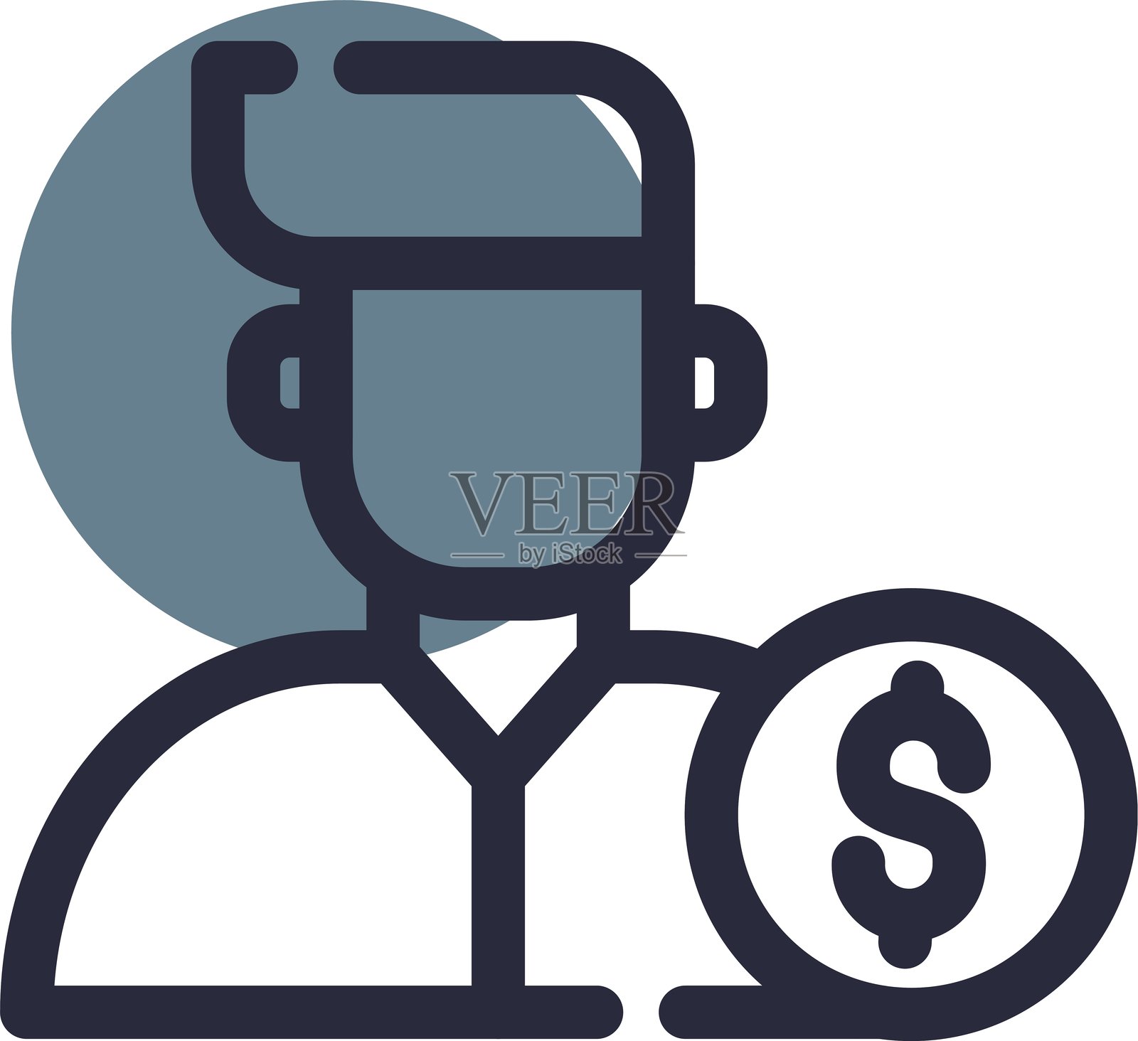 商人图标插画图片素材