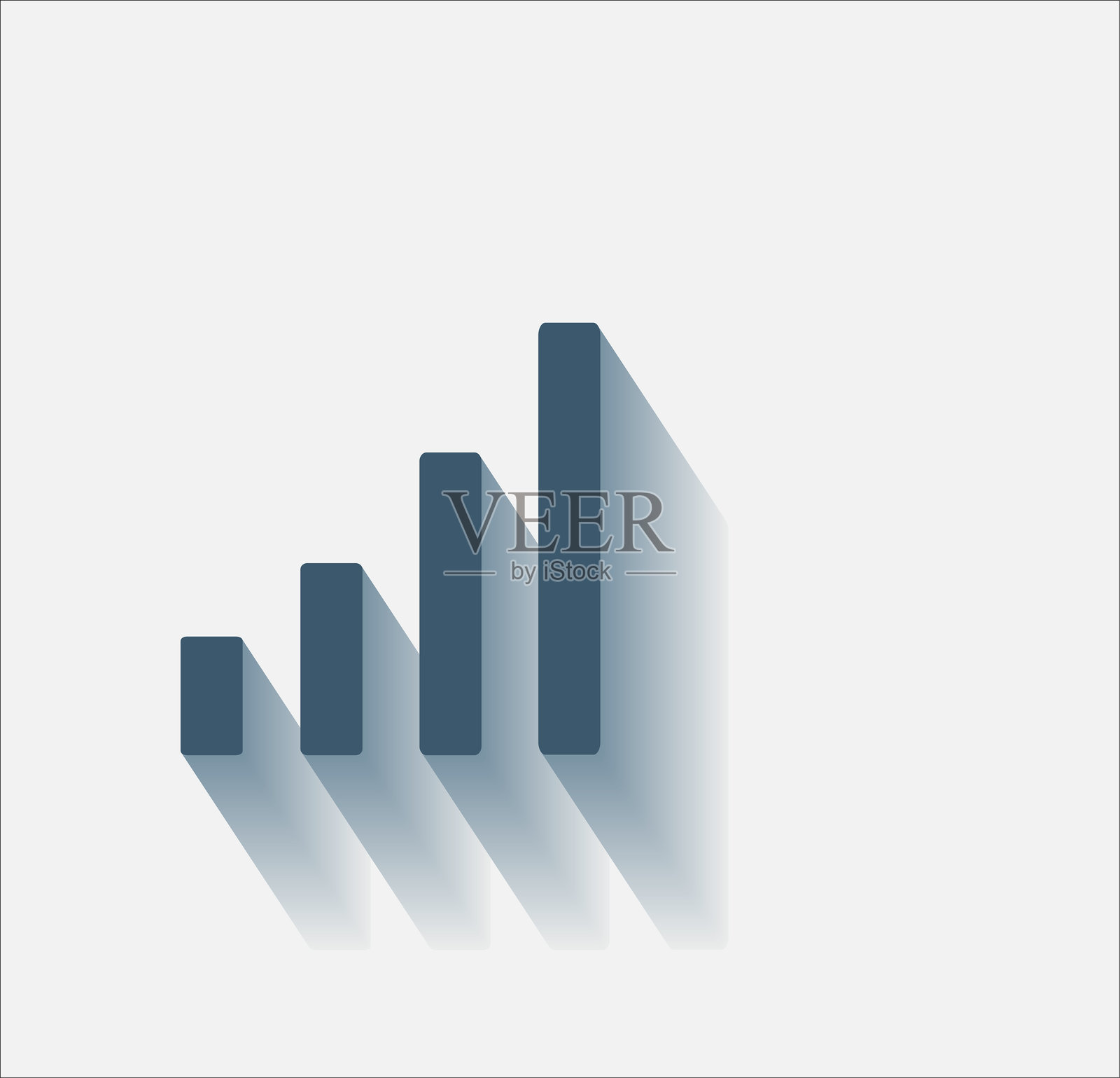 连接级别图标，天线，音量级别。插画图片素材