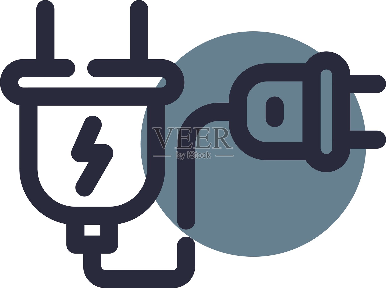 延长线图标插画图片素材