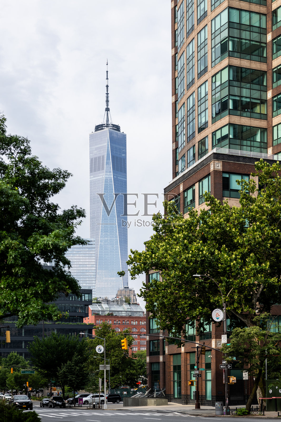 世界贸易中心的肖像图照片摄影图片