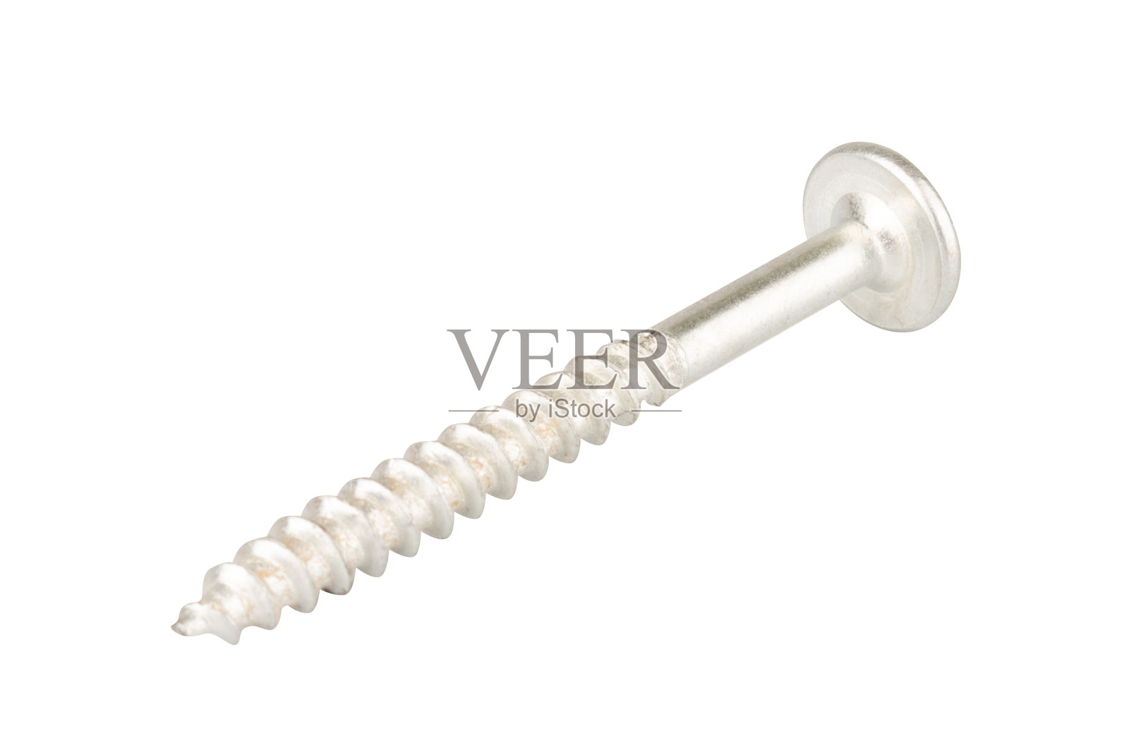 白色背景上的螺钉钉子照片摄影图片