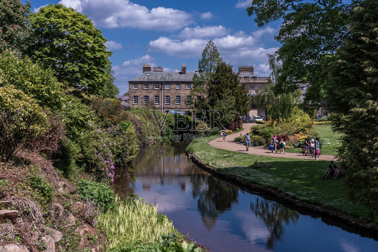 布克斯顿的亭园照片摄影图片