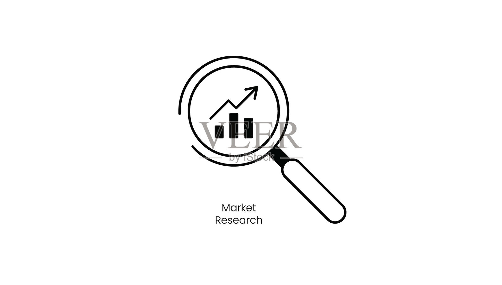 市场研究分析数字营销矢量图标插画图片素材
