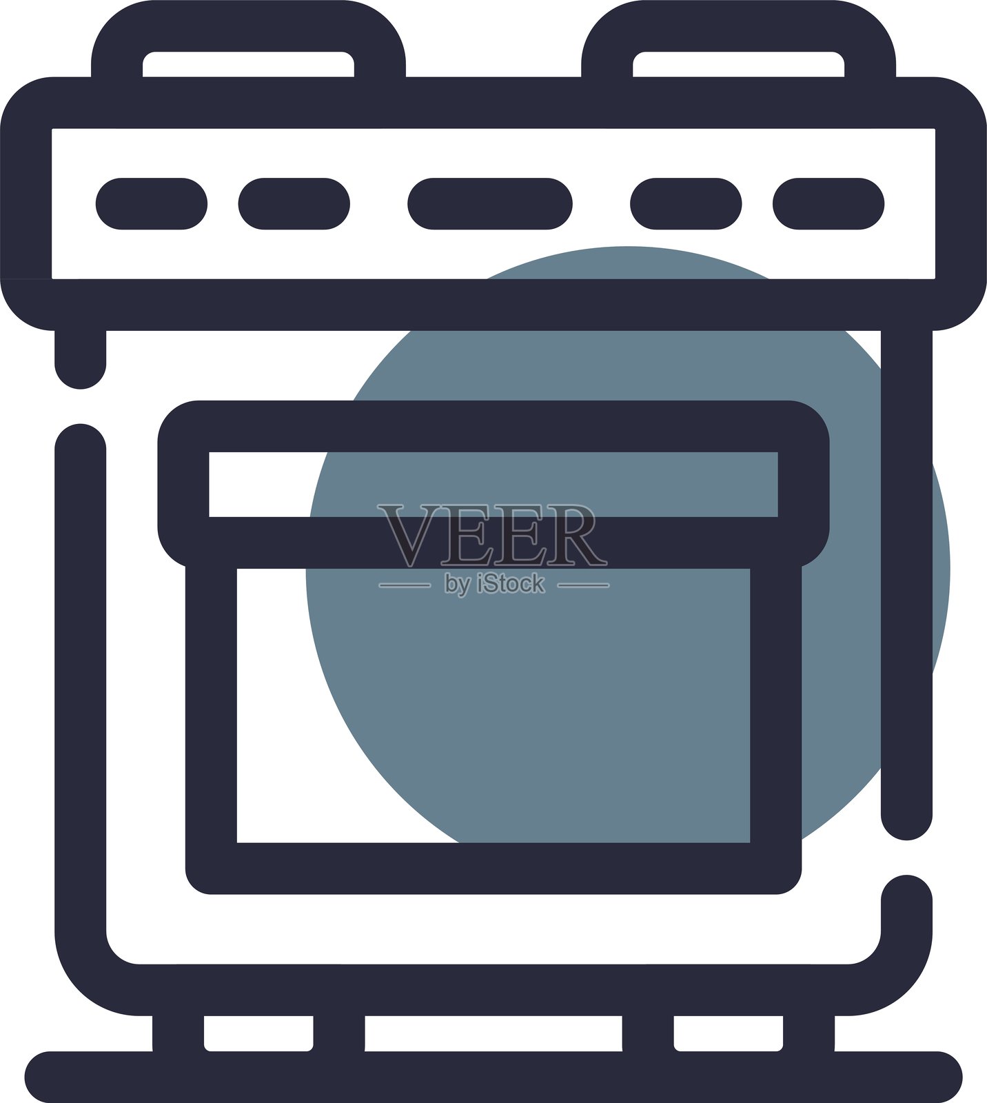 烤箱图标插画图片素材