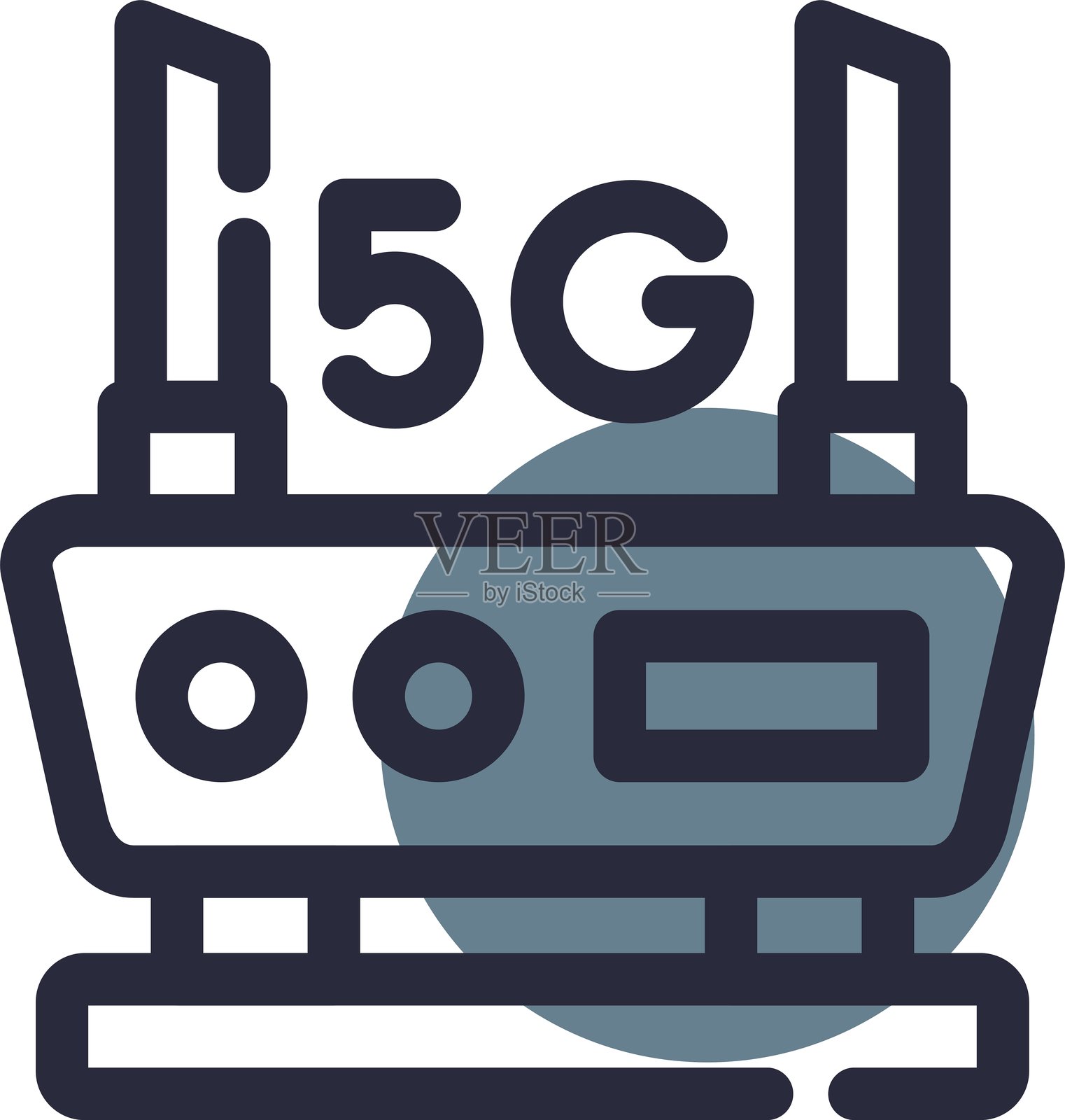 路由器图标插画图片素材