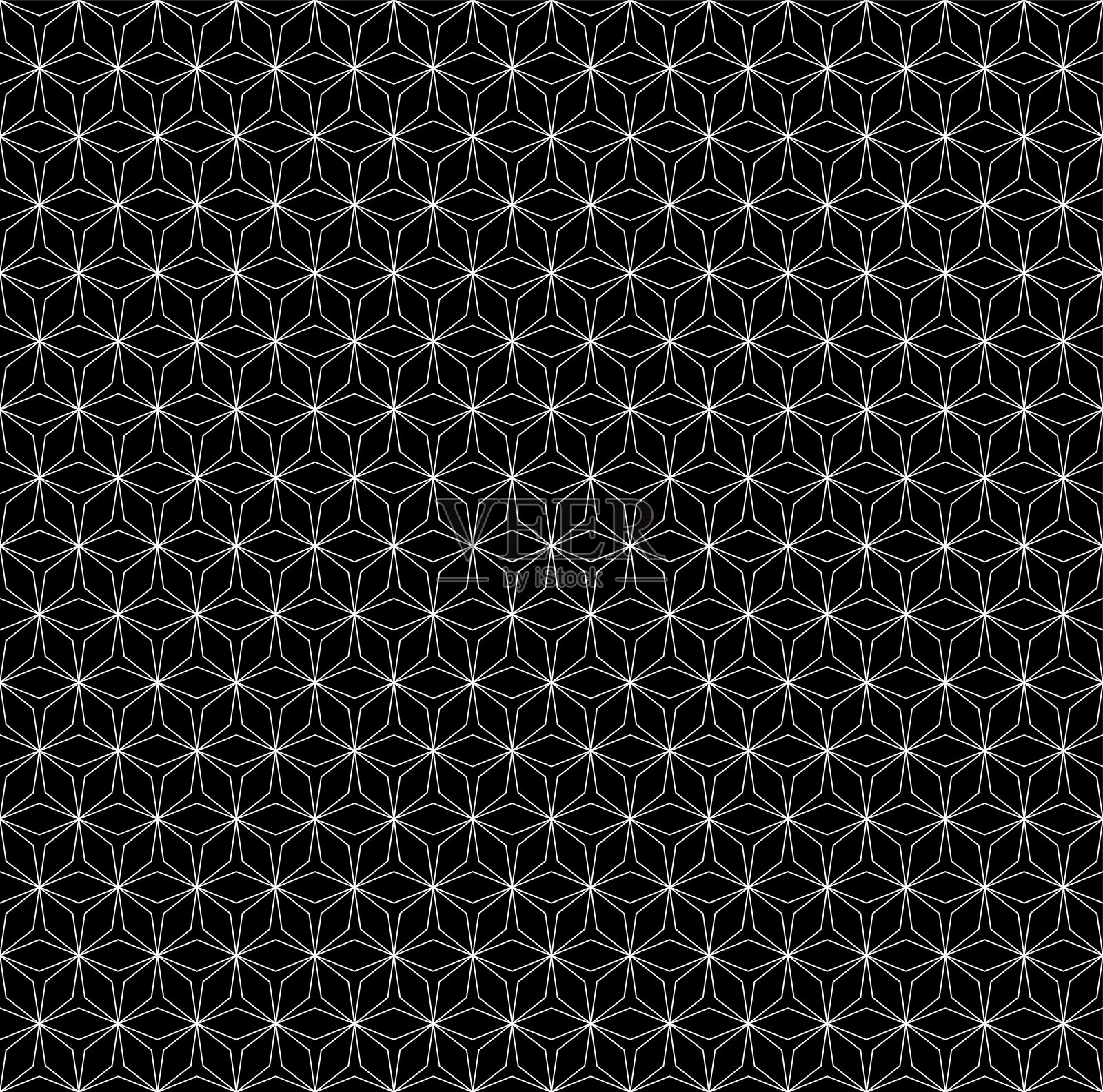 矢量单色无缝几何图案插画图片素材