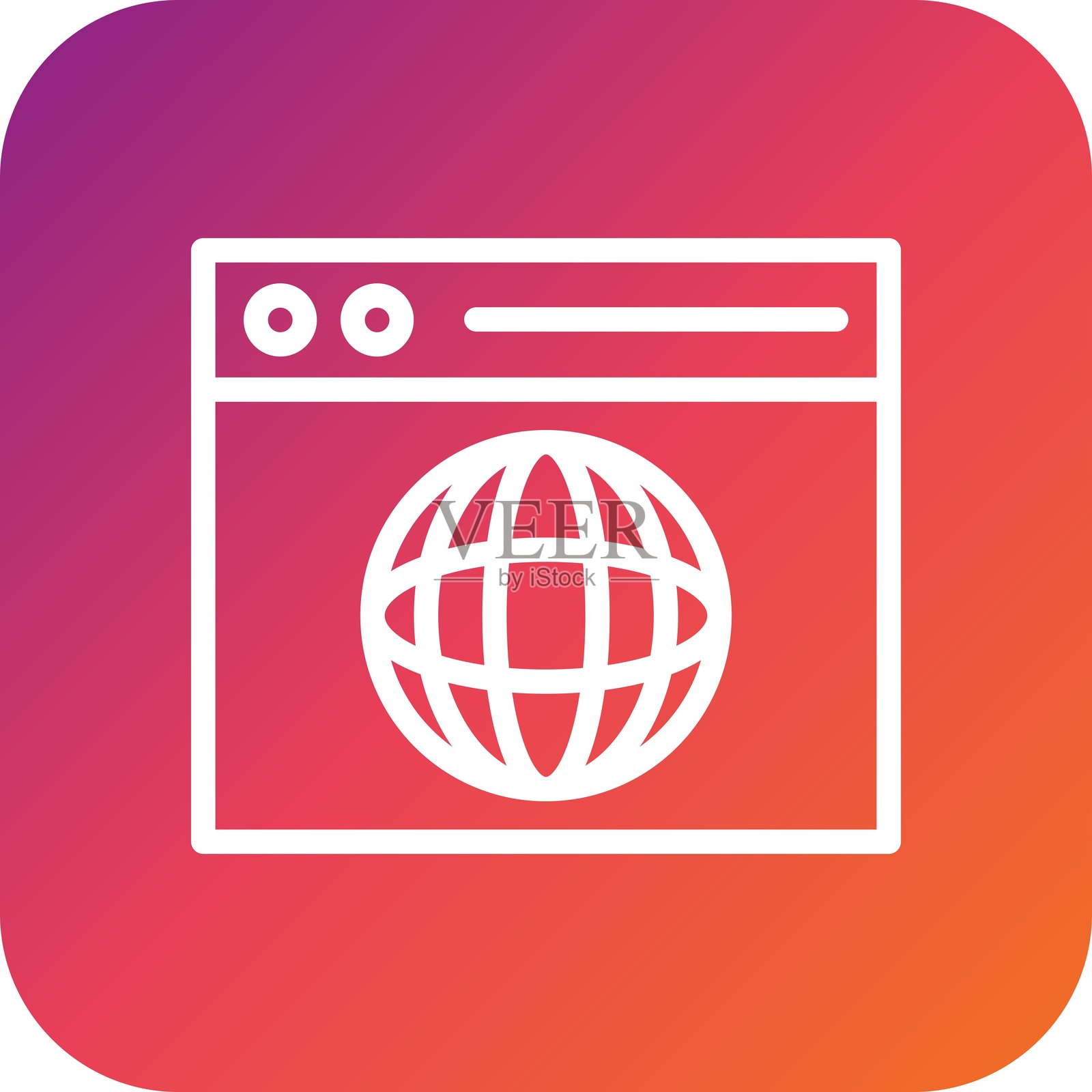 浏览器矢量图标设计插图插画图片素材