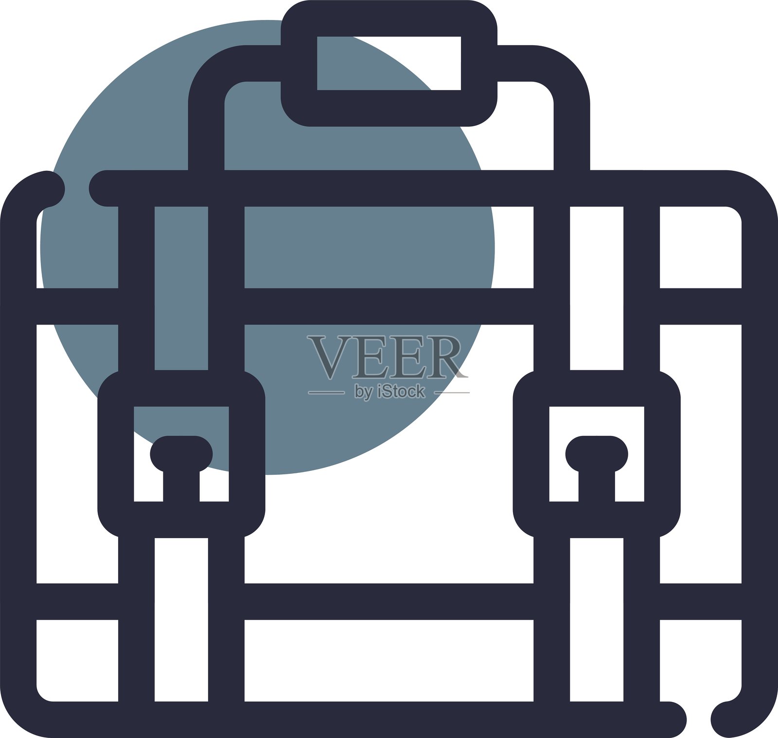 行李箱图标插画图片素材