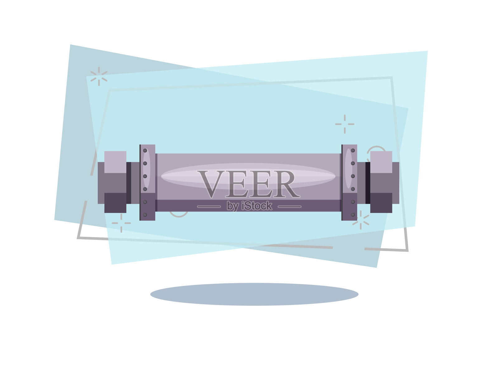 铝管细节插图插画图片素材