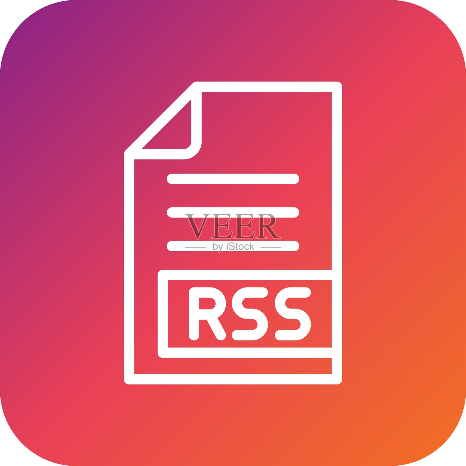 RSS矢量图标设计插图插画图片素材