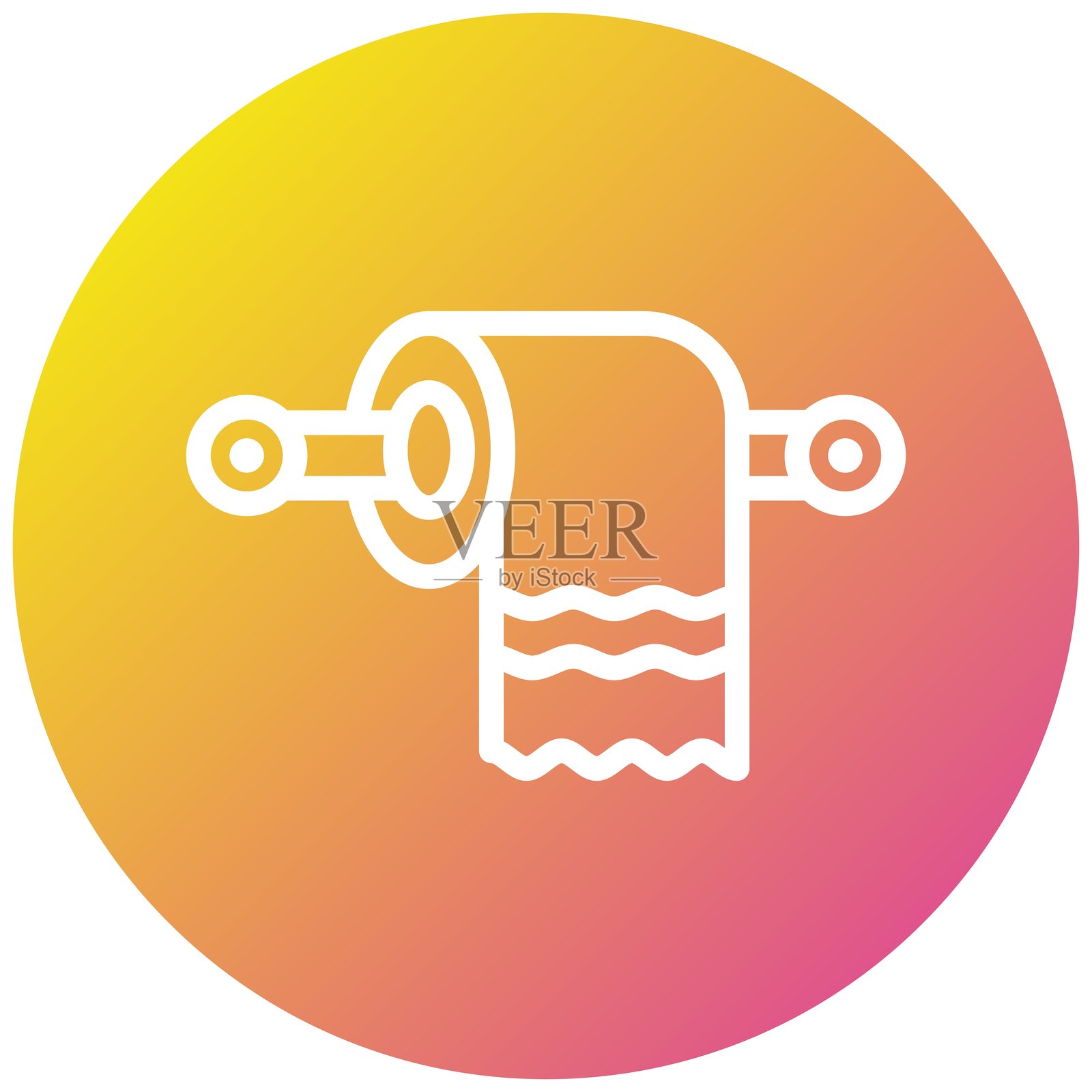 卫生纸矢量图标设计插图插画图片素材