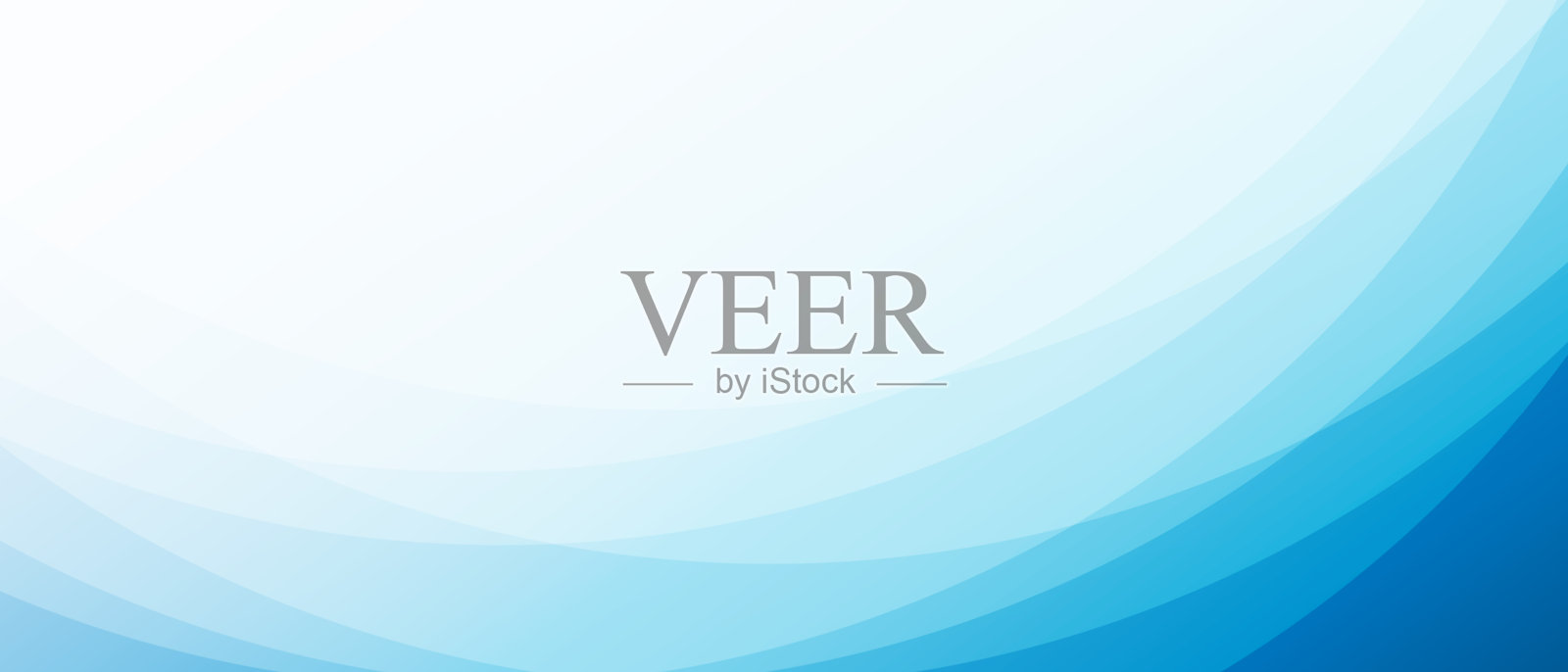 蓝色曲线抽象背景插画图片素材