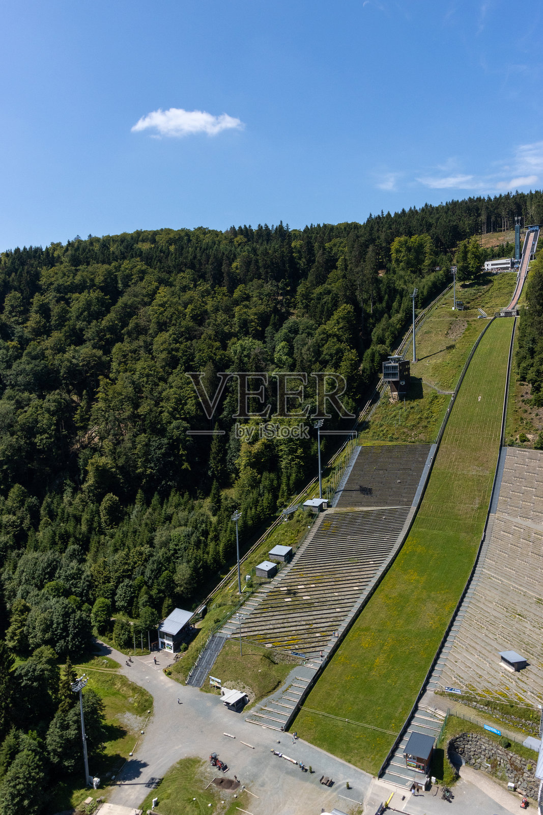 穆伦科普夫滑雪跳台 威林根照片摄影图片