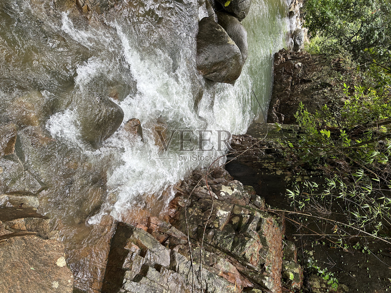 普雷瀑布，昌塔布里照片摄影图片