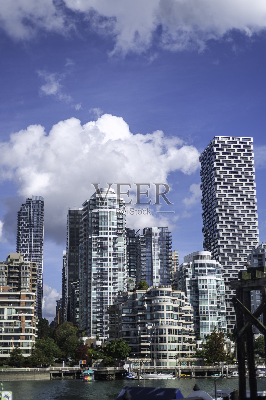 温哥华BC天际线照片摄影图片