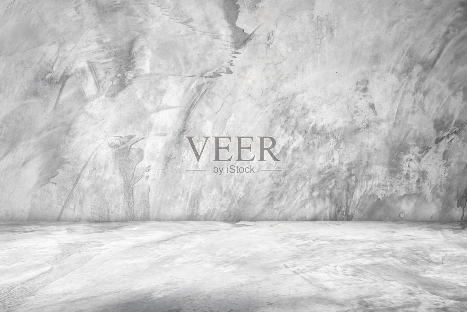 空旷的灰色混凝土地板工作室房间背景照片摄影图片