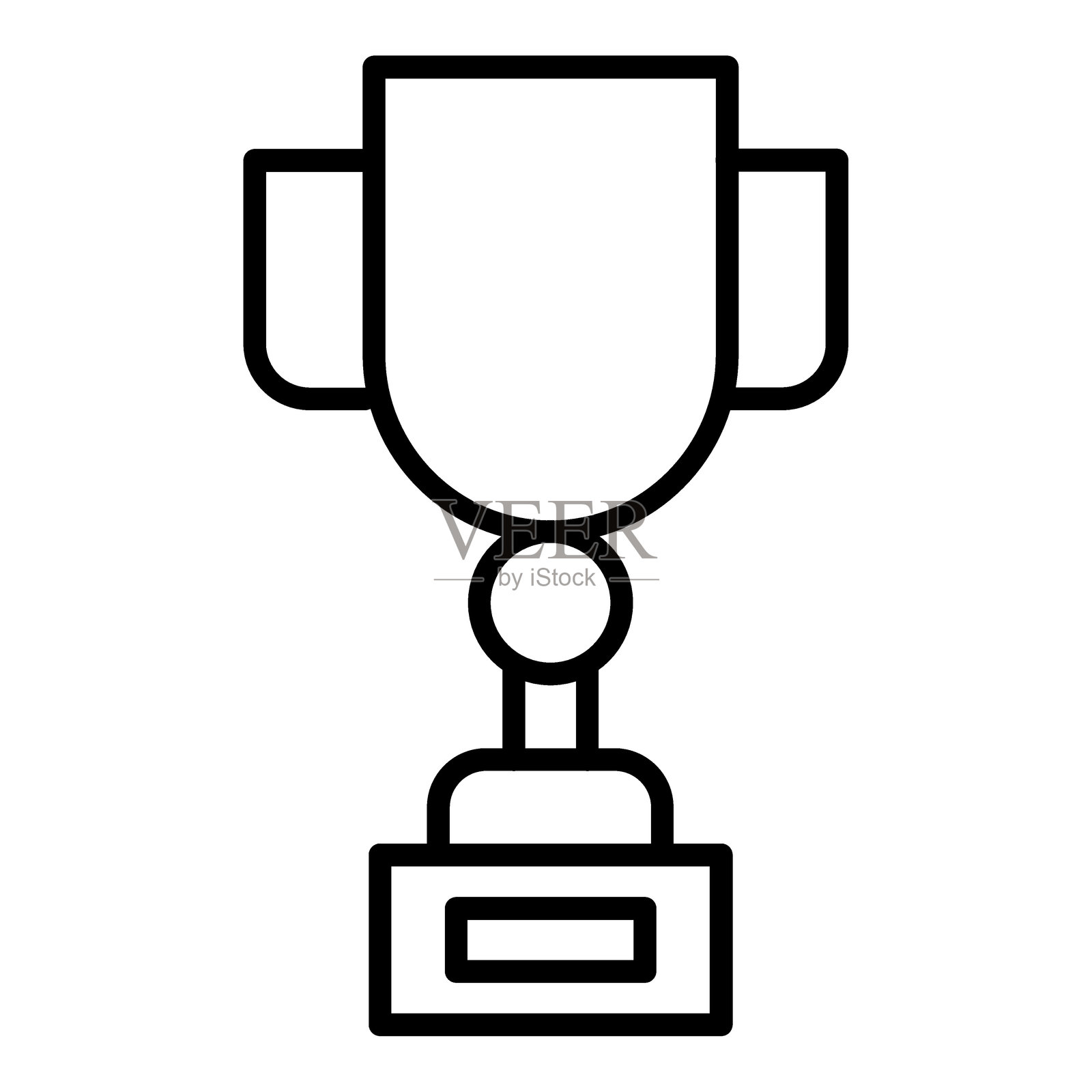 奖杯图标风格插画图片素材