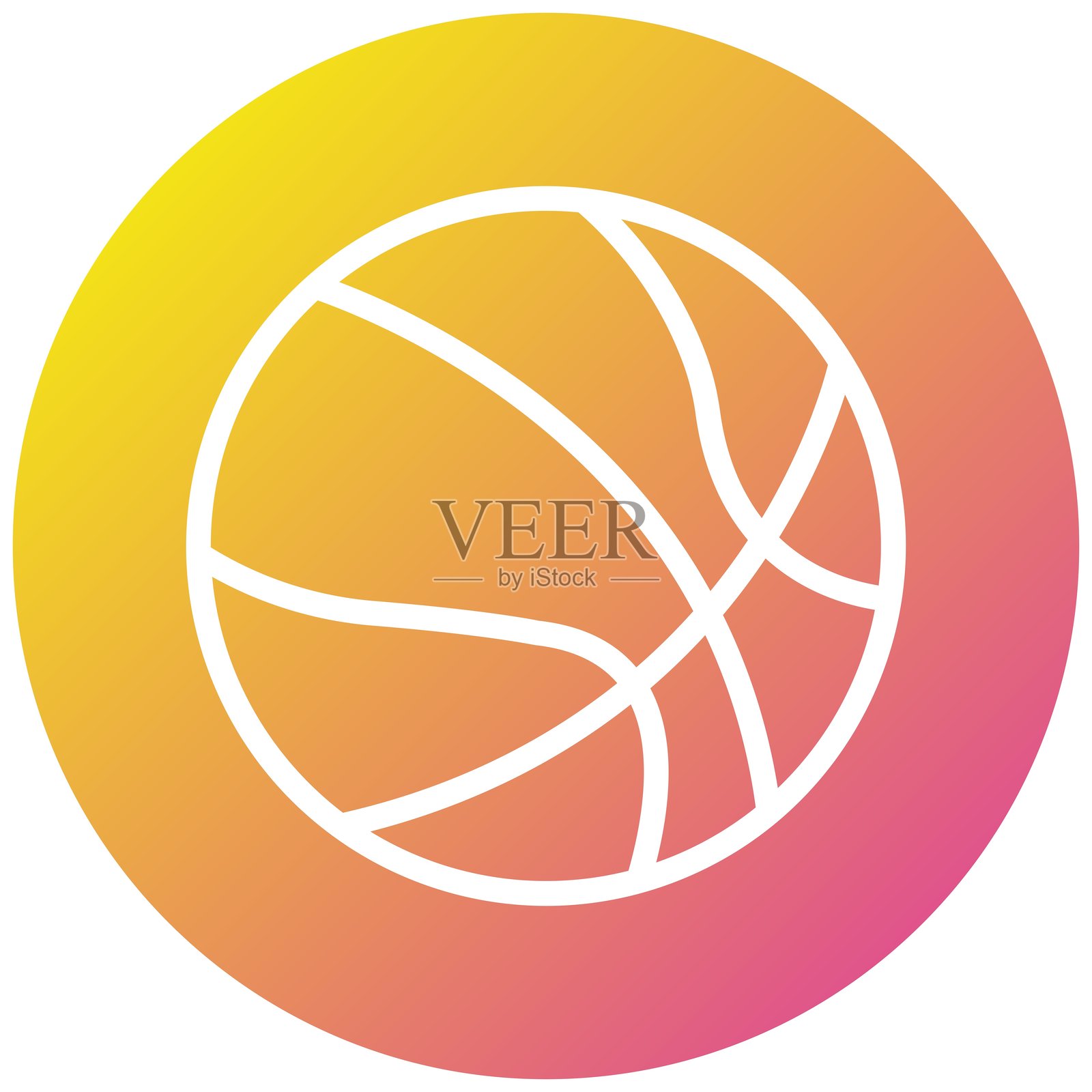 篮球矢量图标设计插图插画图片素材