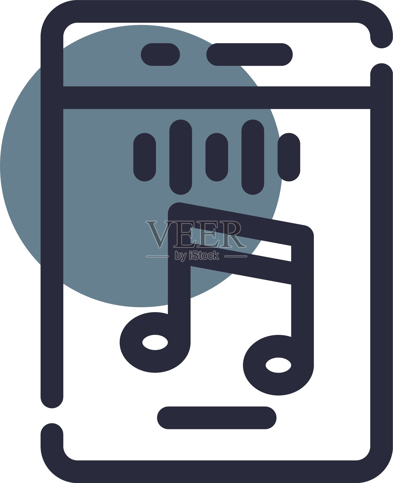 垂直节奏图标插画图片素材