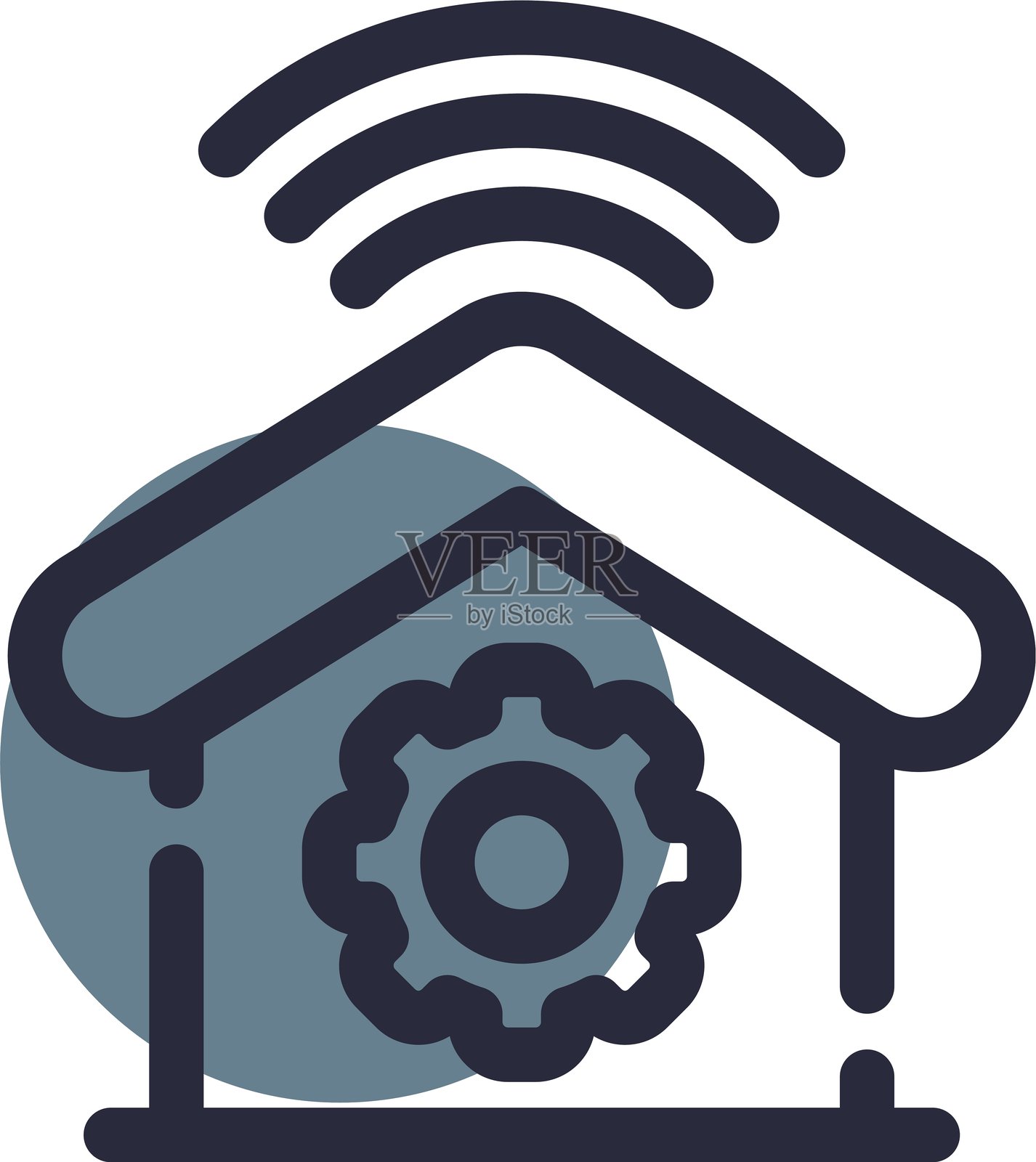 智能家居自动化图标插画图片素材