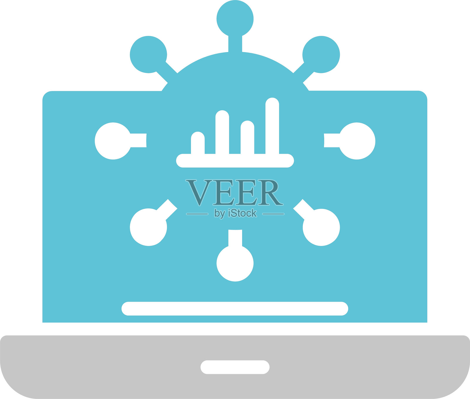 数据传输图标双色图标插画图片素材