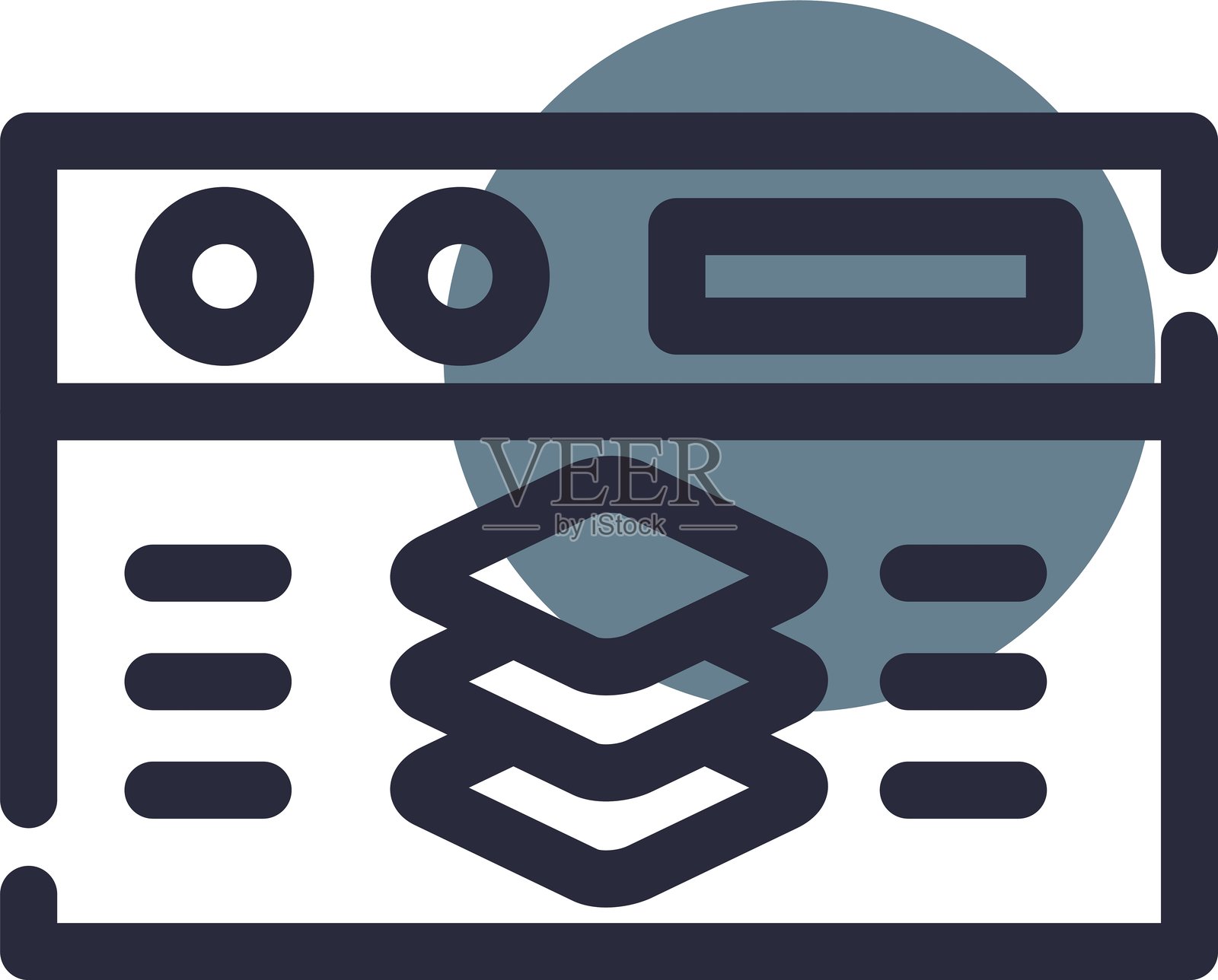 全栈开发者图标插画图片素材