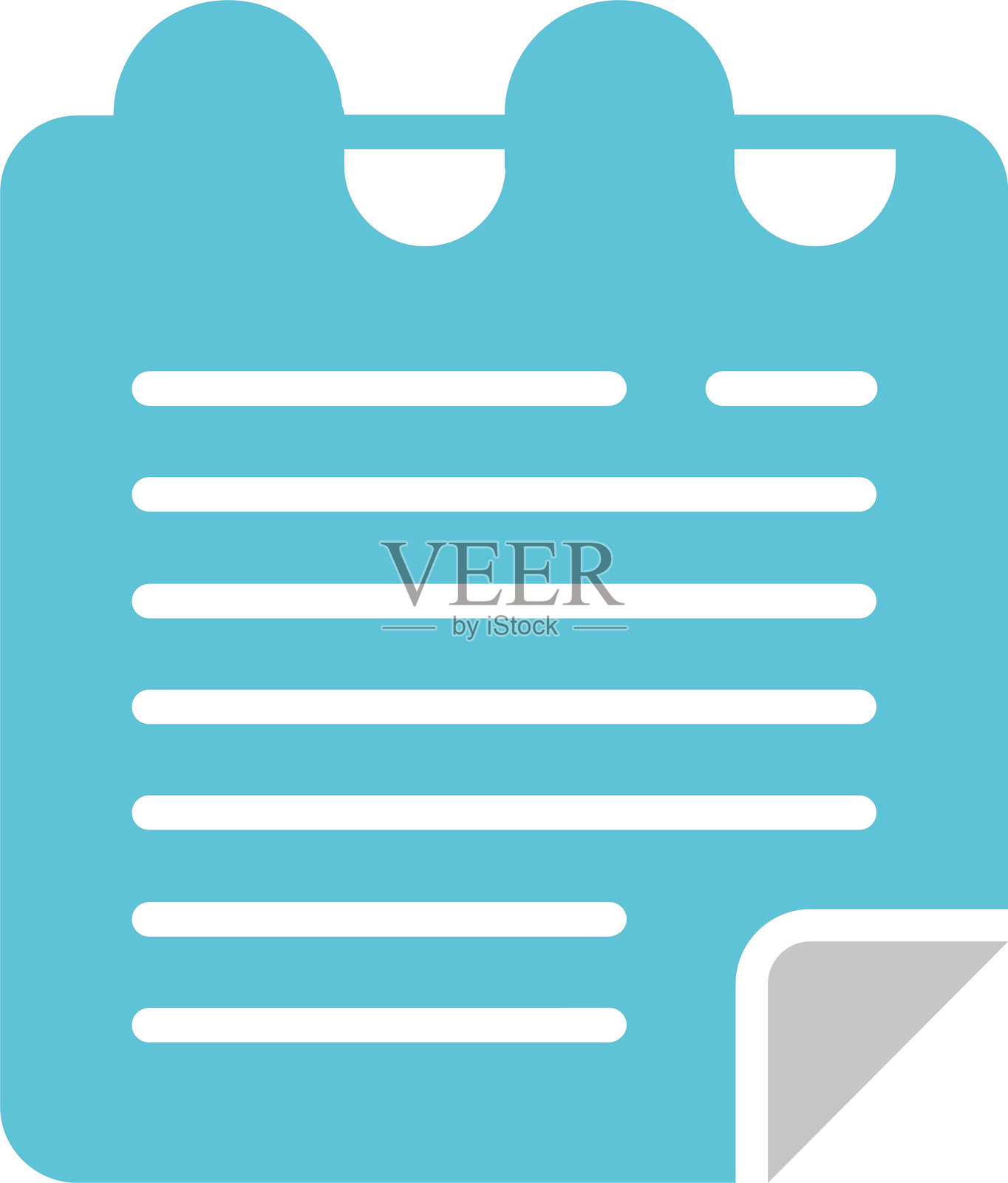 双色图标的便签纸图案插画图片素材