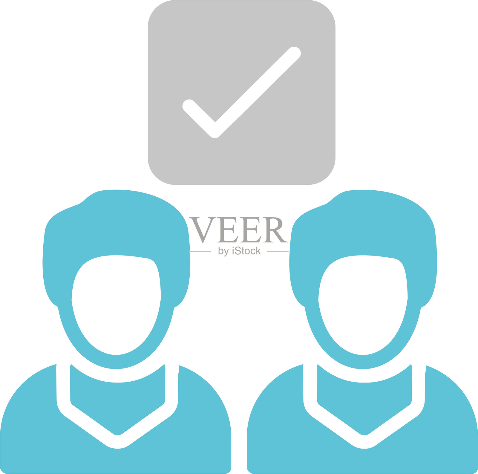 会员图标双色设计插画图片素材