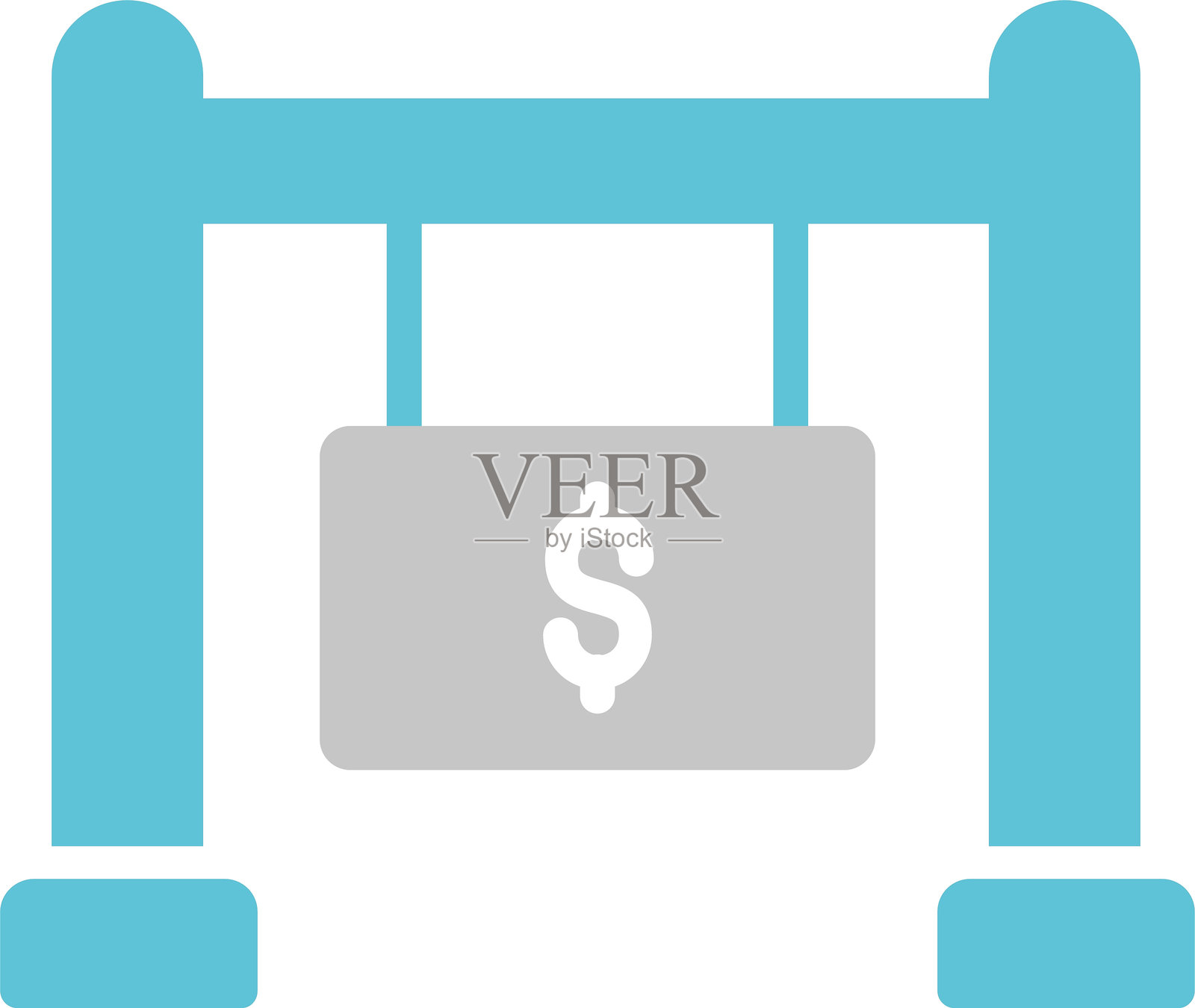 双色标识图标插画图片素材