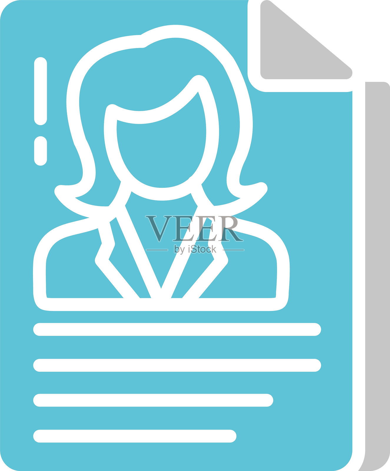 文档图标双色设计插画图片素材