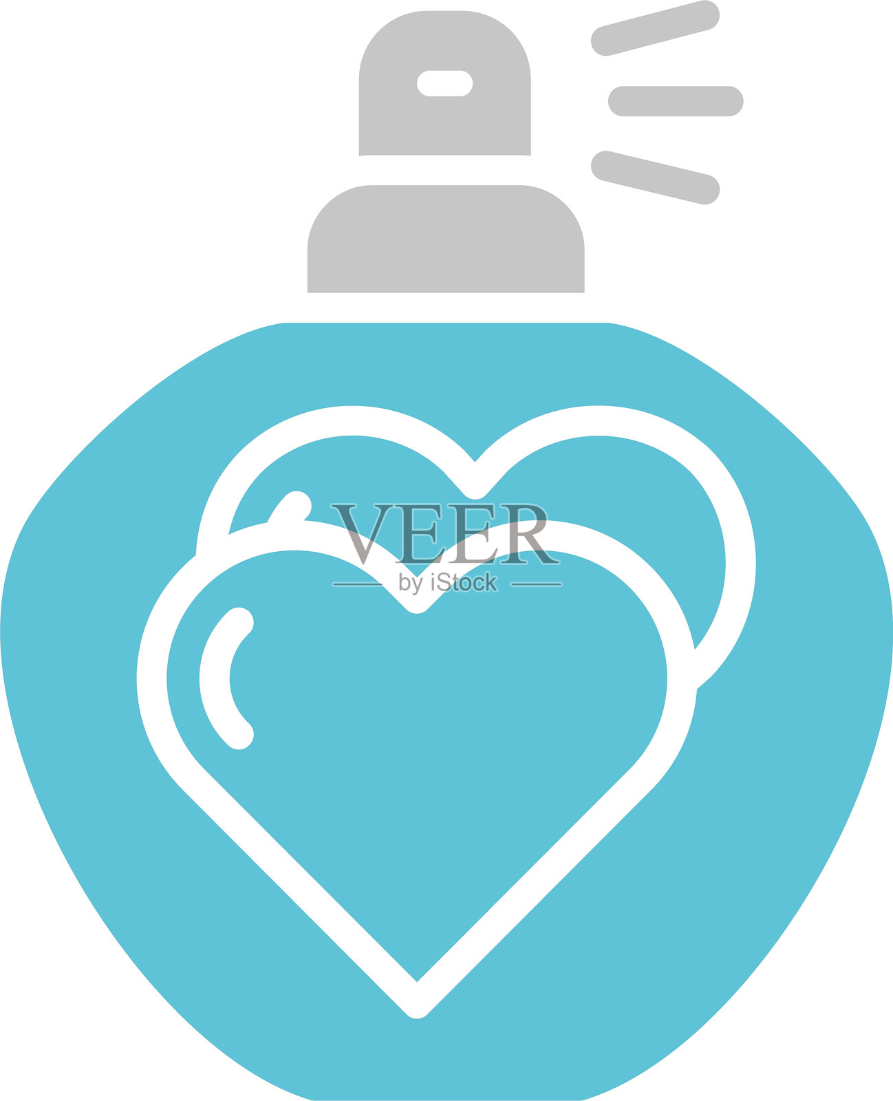 香水图标双色设计插画图片素材