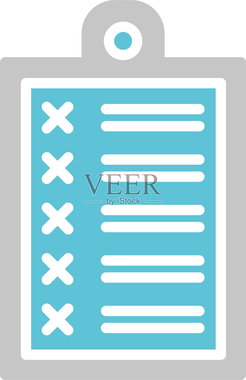 剪贴板图标（双色）插画图片素材