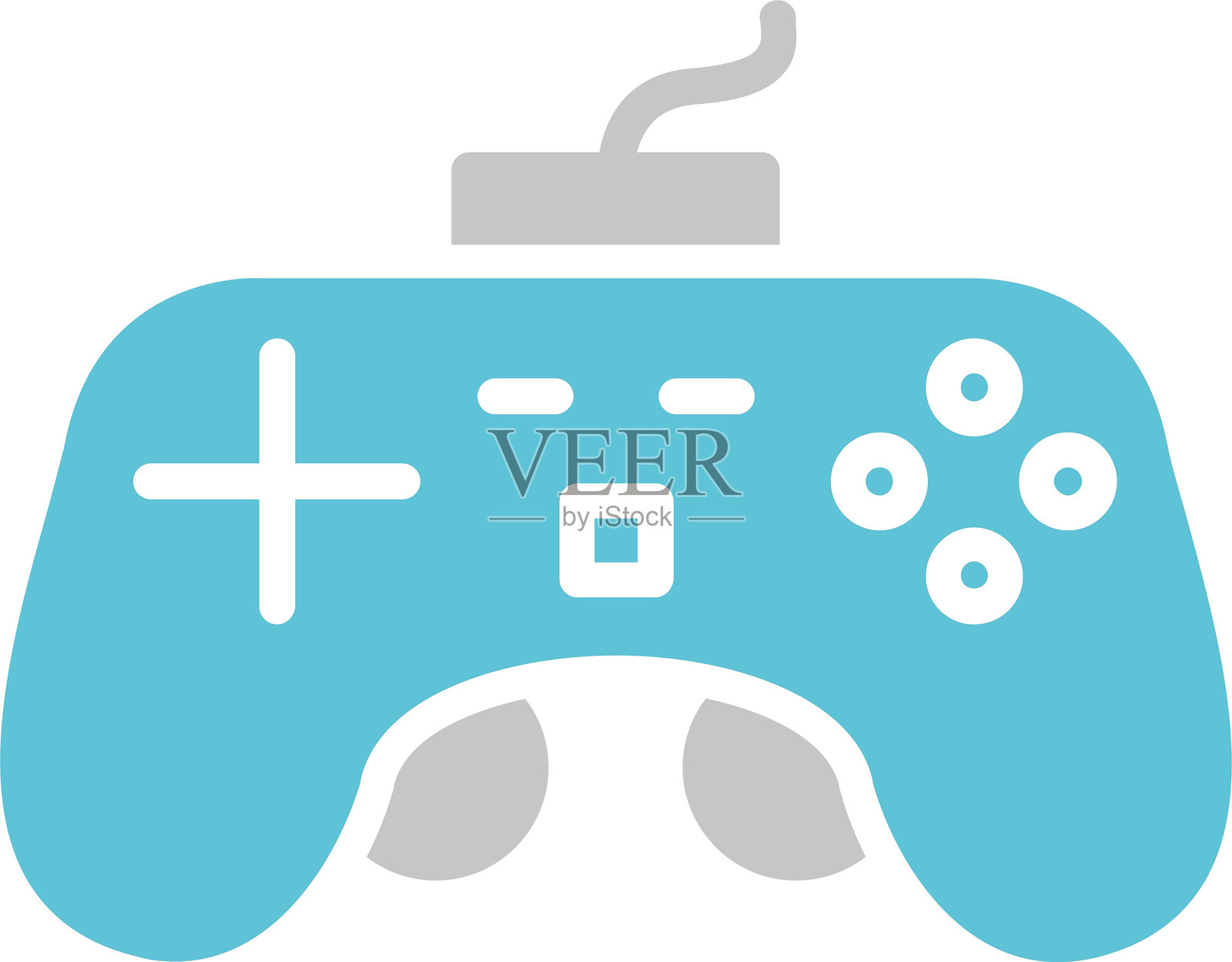 双色摇杆图标插画图片素材