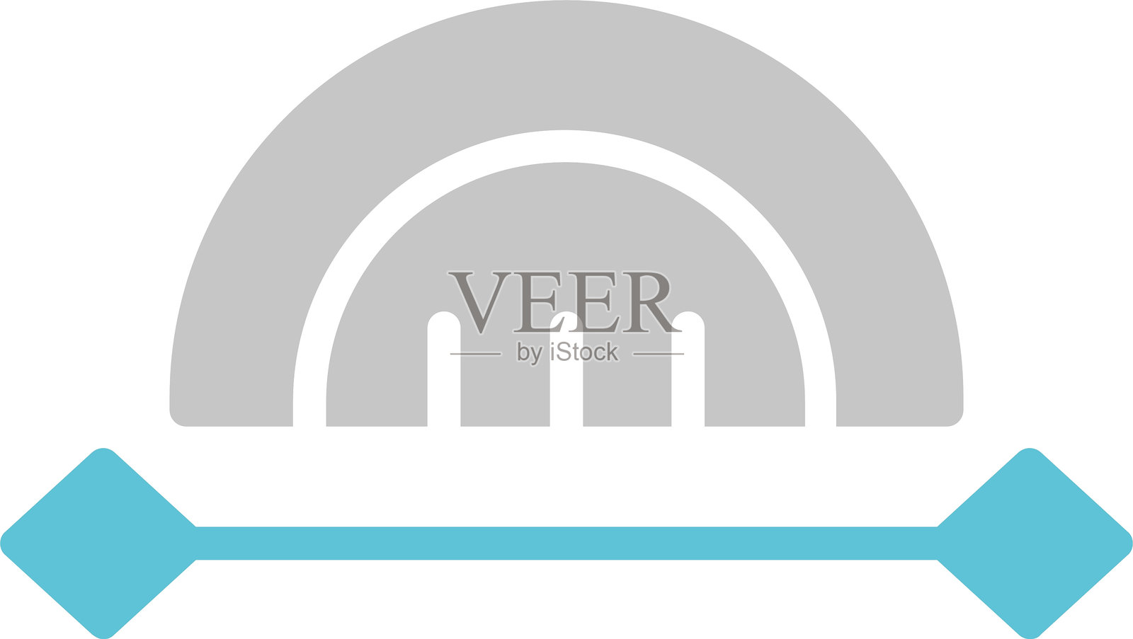 曲线尺图标双色设计插画图片素材