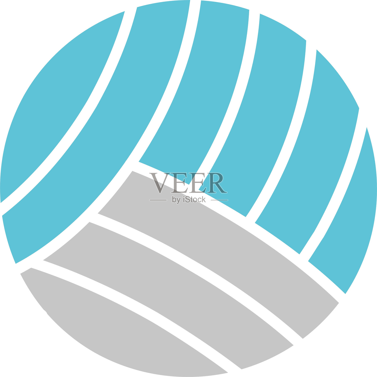 排球图标（双色）插画图片素材