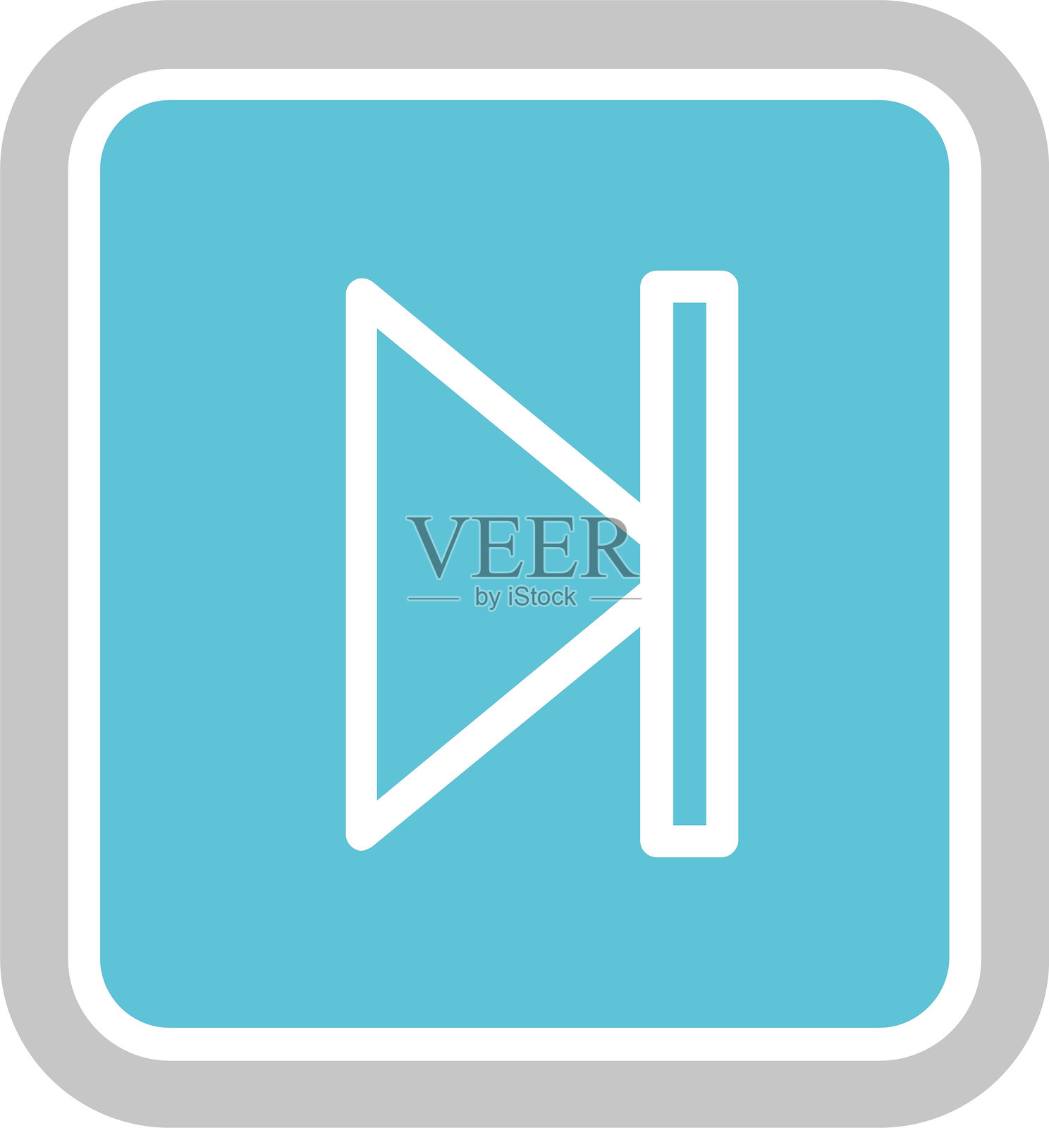 下一个图标双色图形插画图片素材