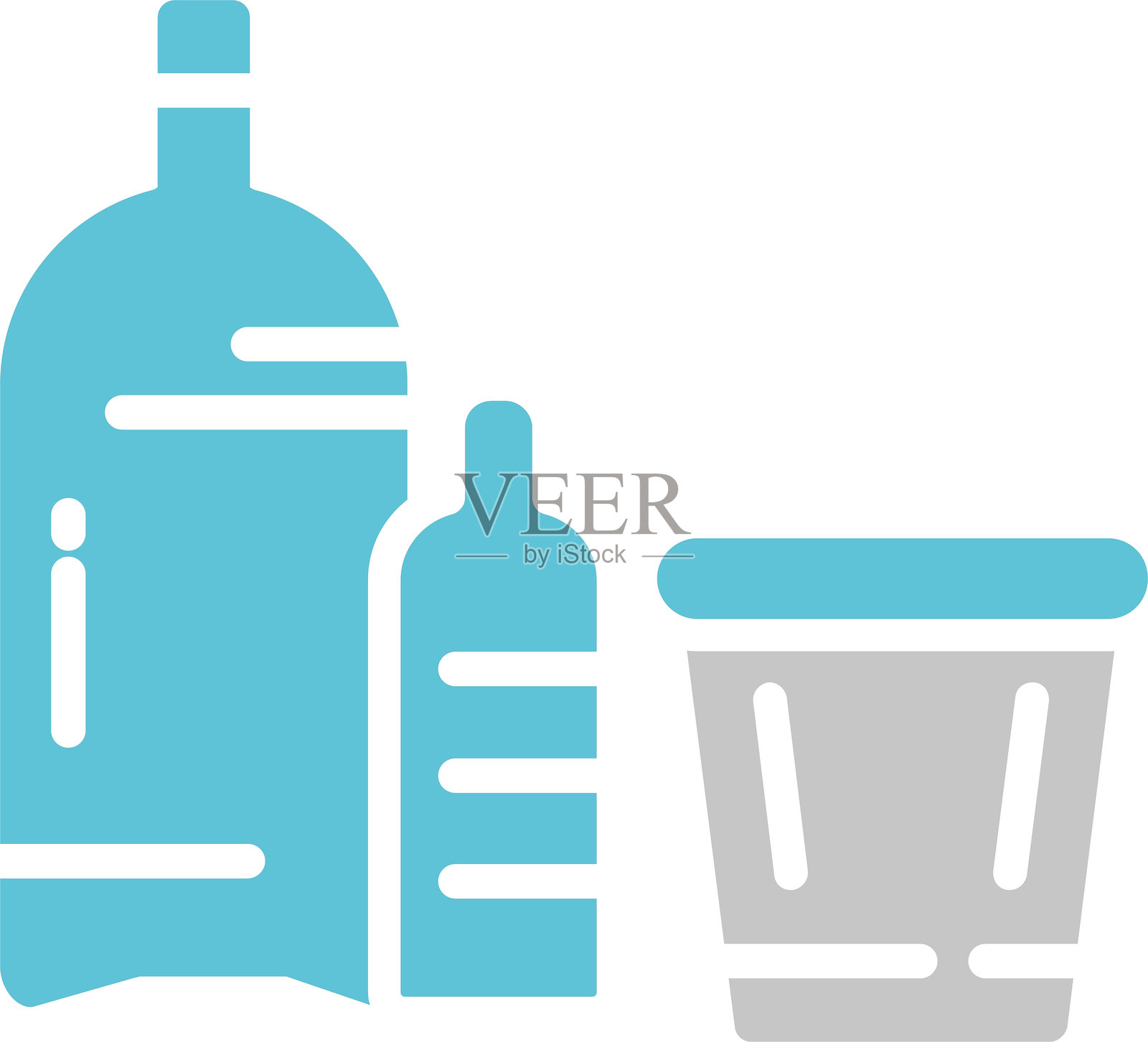 塑料图标双色插画图片素材