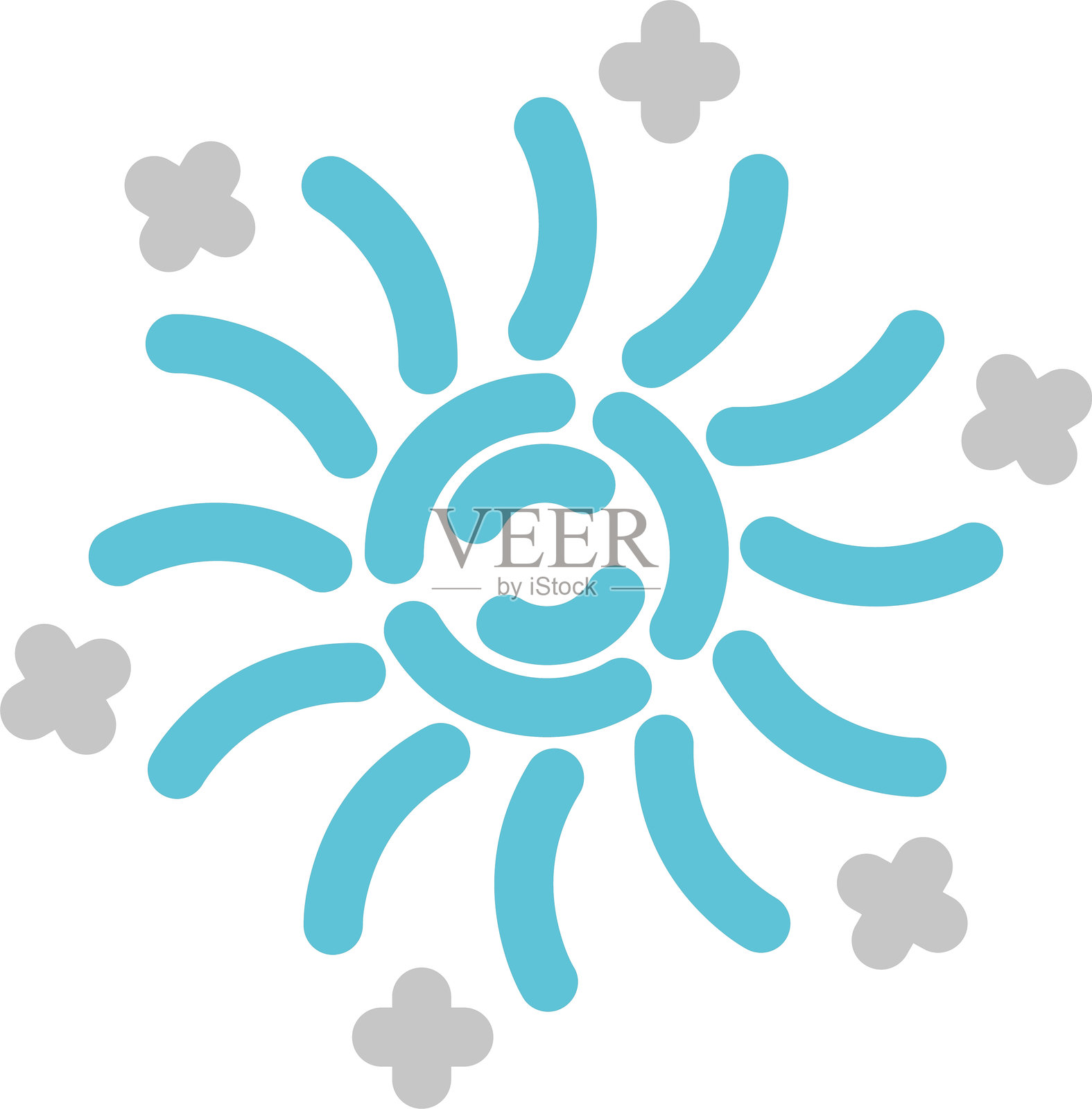 银河图标双色图标插画图片素材