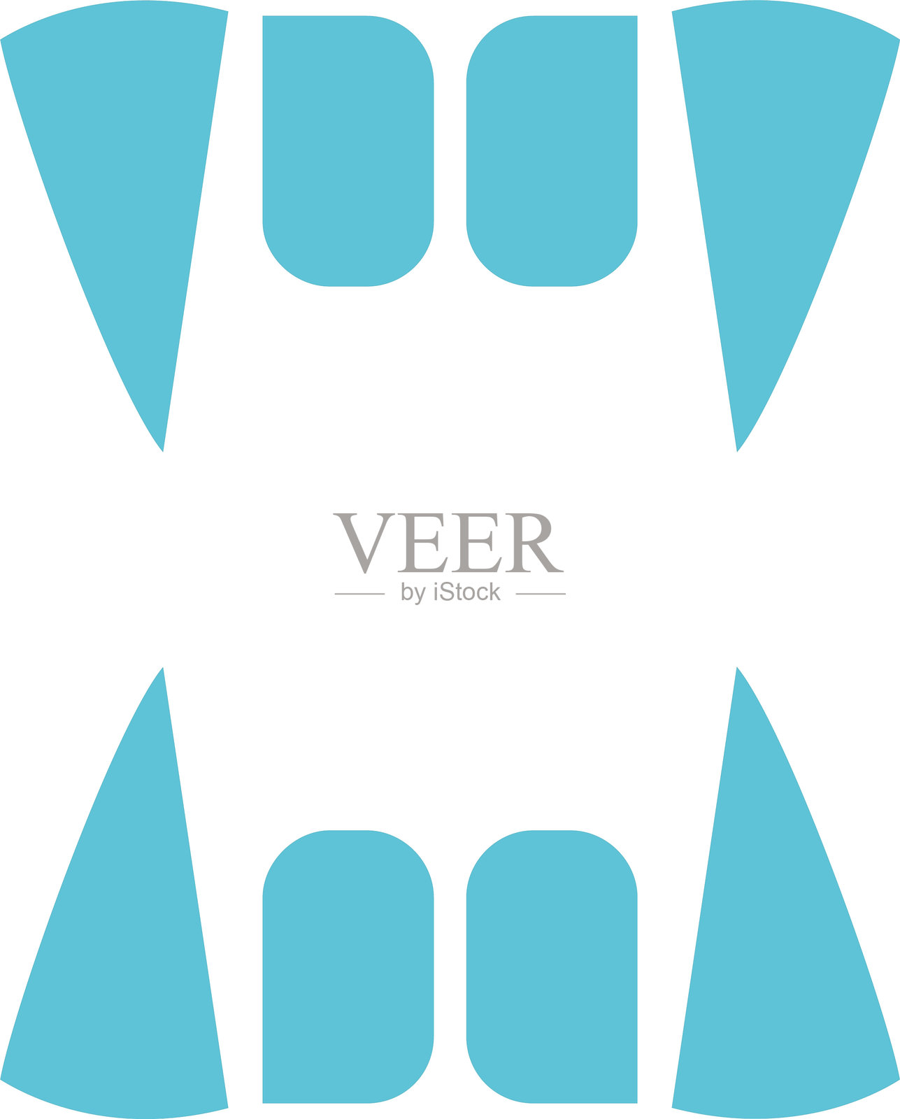 吸血鬼符号双色图标插画图片素材